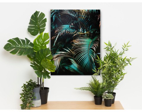 Obraz na plátně Zelené palmové