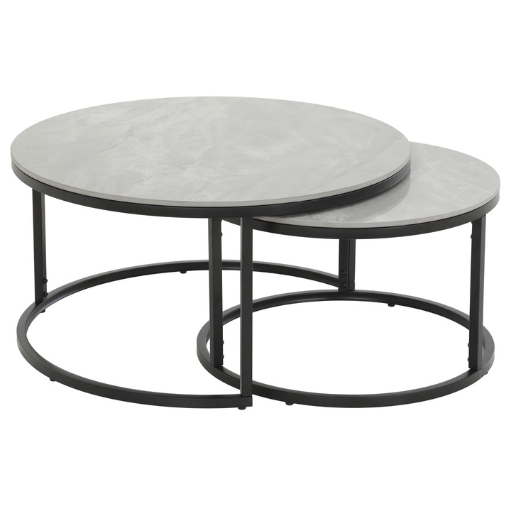 Konferenční stolek LUIS šedá/černá
